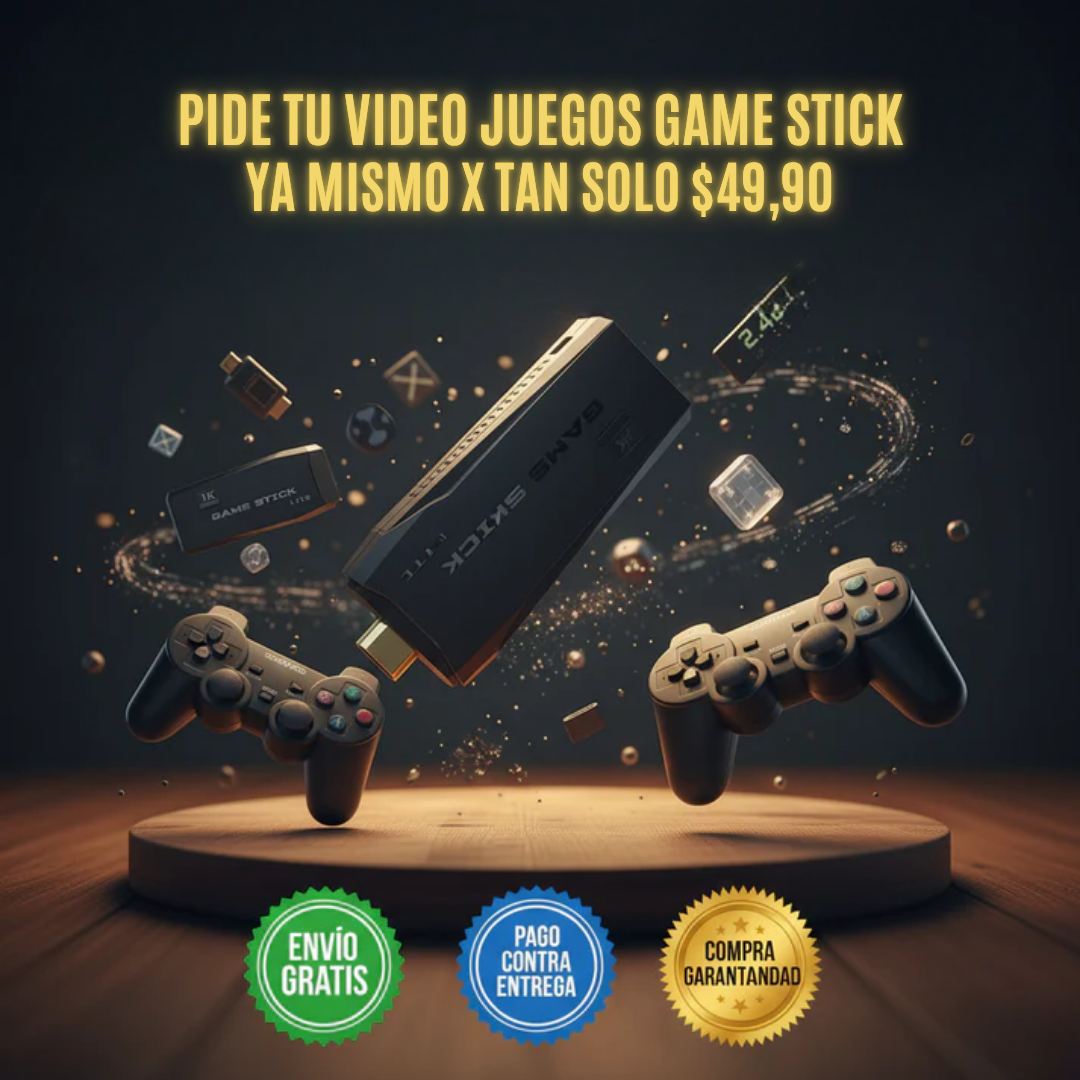 CONSOLA DE VIDEOJUEGOS GAME STICK🔥🎮