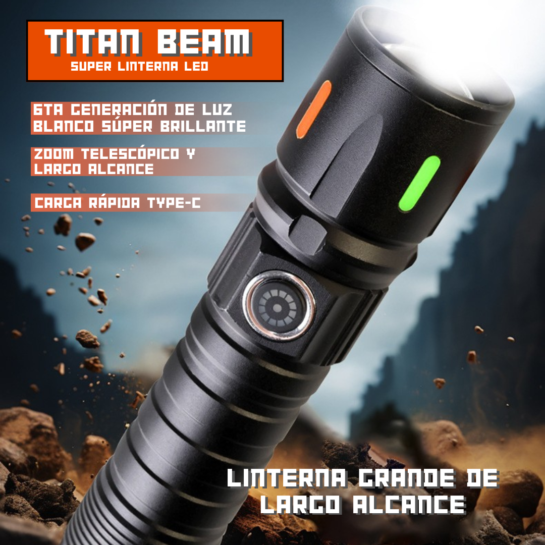 TITAN BEAM SUPER LINTERNA LED⚡