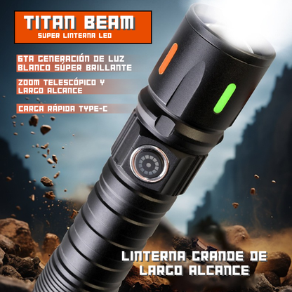 TITAN BEAM SUPER LINTERNA LED⚡