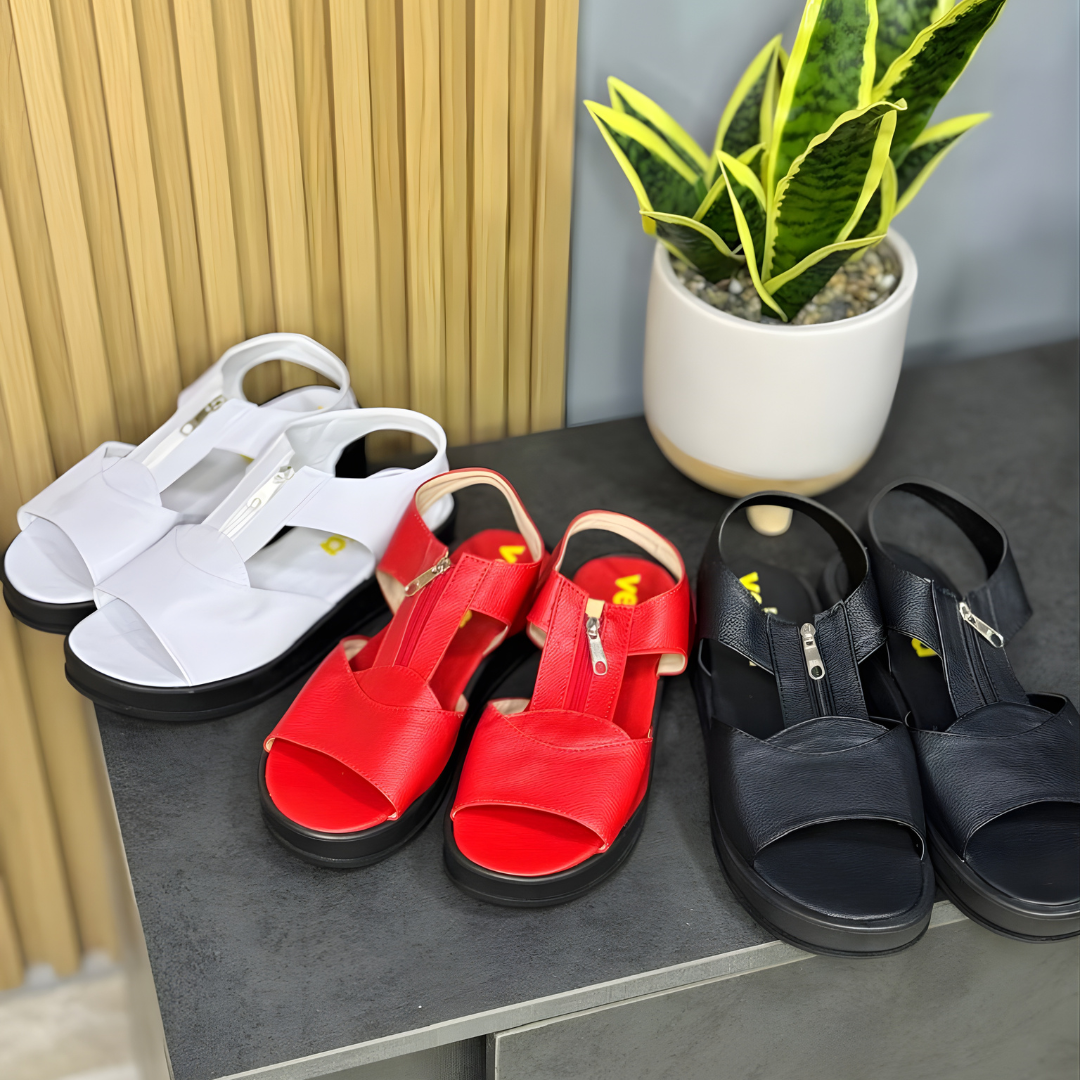 SANDALIA VELESA CON CIERRE PLANTA CONFORT✔