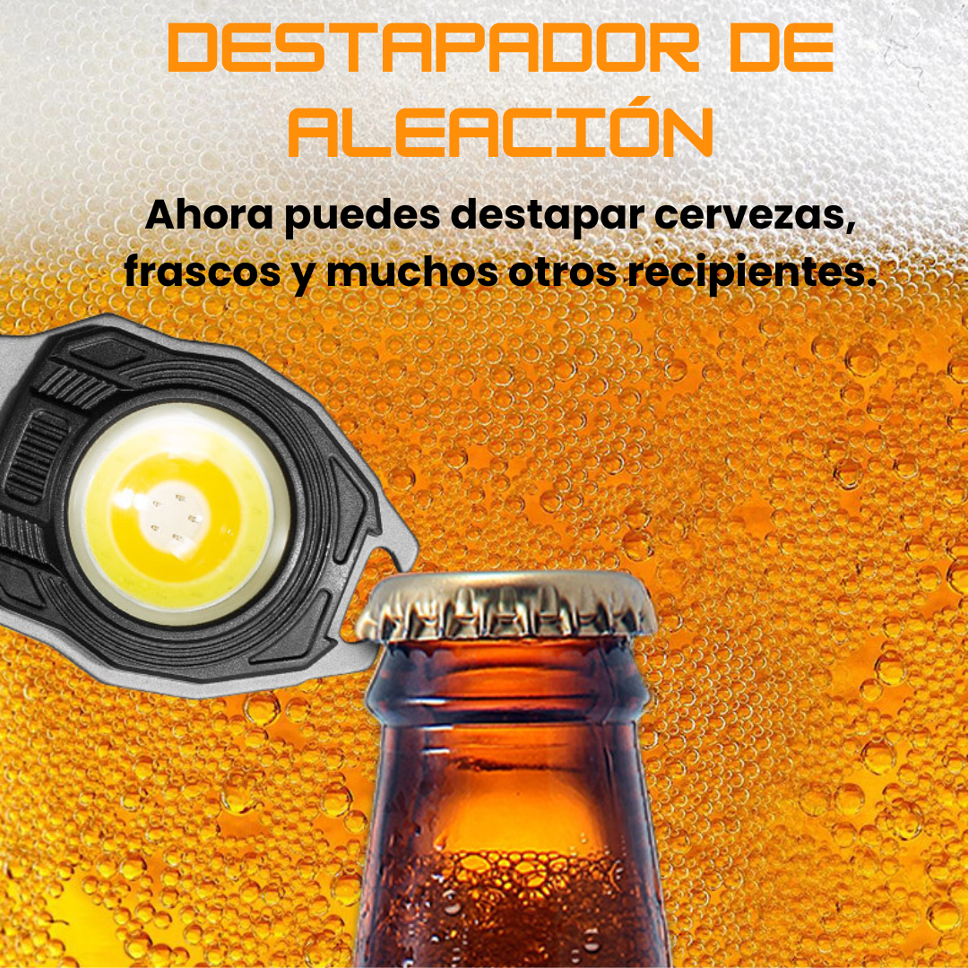 ELITE LLAVE LED🔑🔦🔥 llavero multifunción con linterna, encendedor, cortador, llaves extra, imán y silbato