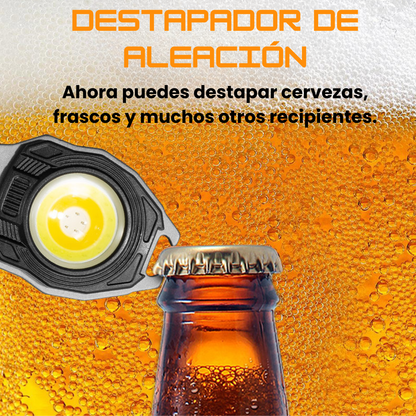 ELITE LLAVE LED🔑🔦🔥 llavero multifunción con linterna, encendedor, cortador, llaves extra, imán y silbato