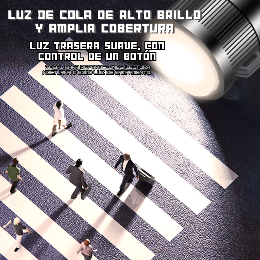 MEGA LINTERNA LED RECARGABLE🔥