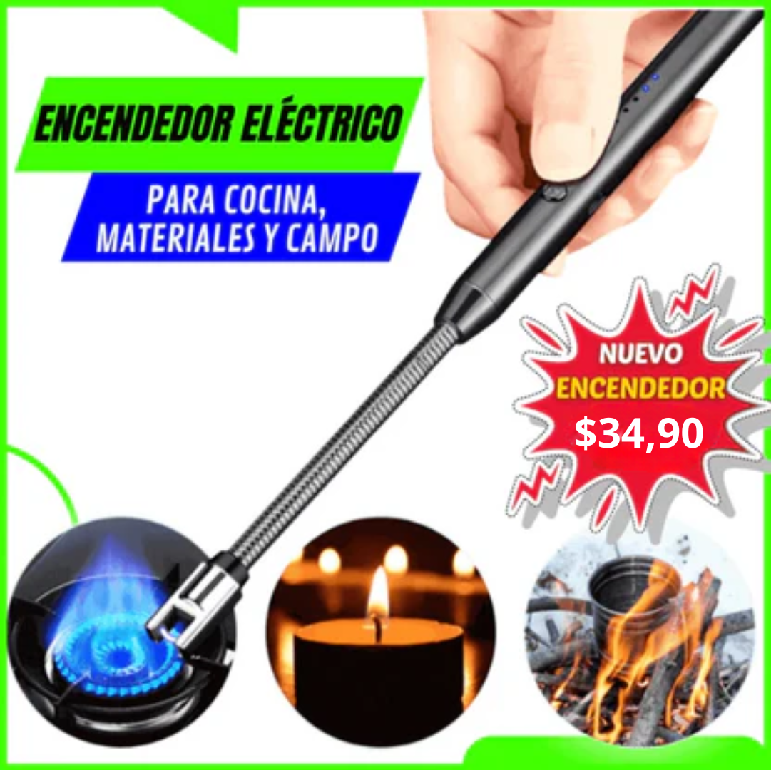 POWER FLAME ENCENDEDOR ELÉCTRICO MULTIUSOS⚡