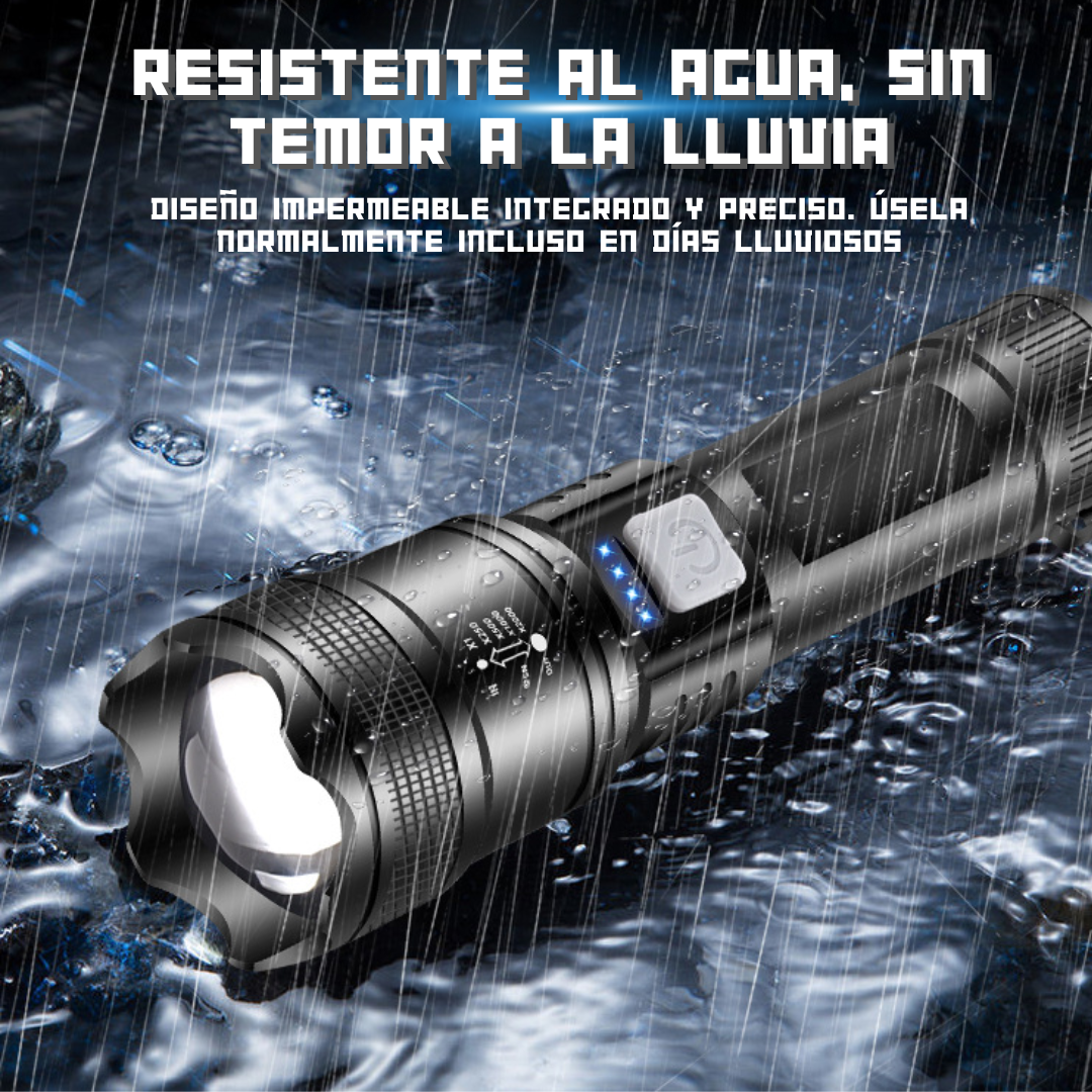 MEGA LINTERNA LED RECARGABLE🔥