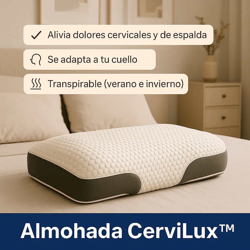 PAGA 1 y LLEVASE 4 - Almohada CerviLux™ - Redescubre el placer de despertar sin dolores